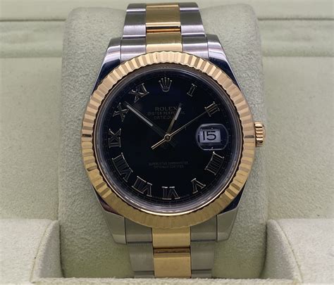 rolex datejust black silver gold womand|rolex 41 datejust ever gold.